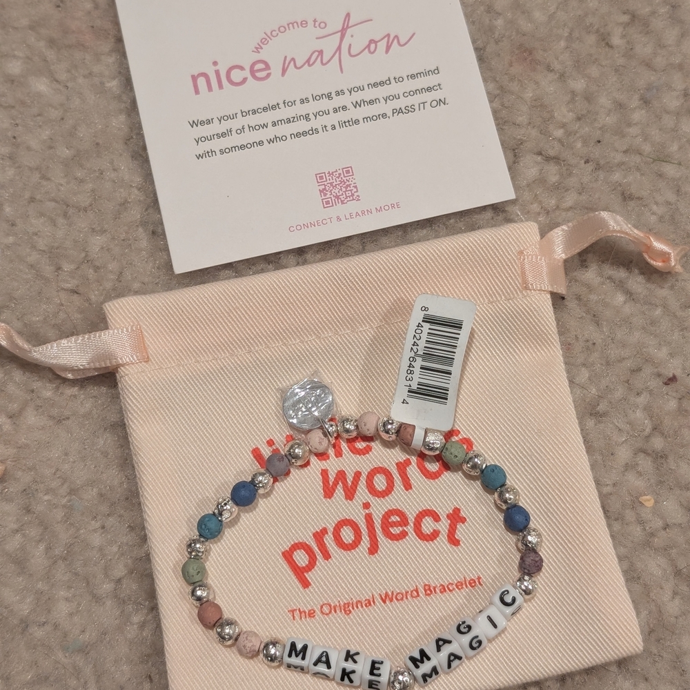 Little words Project Multicolor Beaded Bracelet